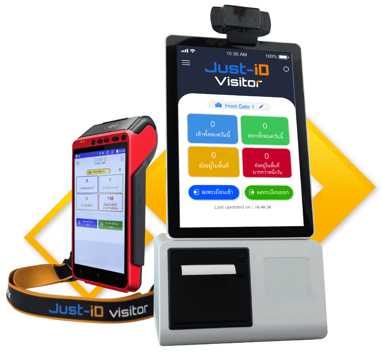 Just-iD Visitor, Visitor management system, ระบบบันทึกผู้มาติดต่อพื้นที่